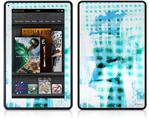 Amazon Kindle Fire (Original) Decal Style Skin - Electro Graffiti Blue