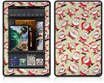 Amazon Kindle Fire (Original) Decal Style Skin - Lots of Santas