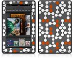 Amazon Kindle Fire (Original) Decal Style Skin - Locknodes 04 Burnt Orange