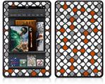 Amazon Kindle Fire (Original) Decal Style Skin - Locknodes 05 Burnt Orange