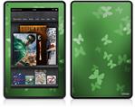 Amazon Kindle Fire (Original) Decal Style Skin - Bokeh Butterflies Green