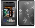 Amazon Kindle Fire (Original) Decal Style Skin - Bokeh Butterflies Grey
