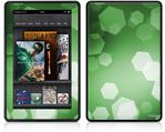 Amazon Kindle Fire (Original) Decal Style Skin - Bokeh Hex Green