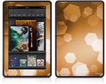 Amazon Kindle Fire (Original) Decal Style Skin - Bokeh Hex Orange