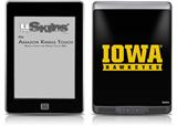 Iowa Hawkeyes 03 Black on Gold - Decal Style Skin (fits Amazon Kindle Touch Skin)
