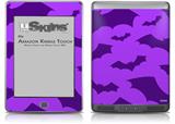 Deathrock Bats Purple - Decal Style Skin (fits Amazon Kindle Touch Skin)