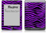 Purple Zebra - Decal Style Skin (fits Amazon Kindle Touch Skin)