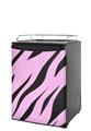 Kegerator Skin - Zebra Skin Pink (fits medium sized dorm fridge and kegerators)