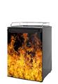 Kegerator Skin - Open Fire (fits medium sized dorm fridge and kegerators)