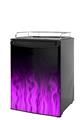 Kegerator Skin - Fire Flames Purple (fits medium sized dorm fridge and kegerators)