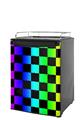 Kegerator Skin - Rainbow Checkerboard (fits medium sized dorm fridge and kegerators)