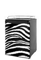 Kegerator Skin - Zebra (fits medium sized dorm fridge and kegerators)