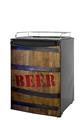 Kegerator Skin - Beer Barrel 01 (fits medium sized dorm fridge and kegerators)