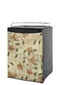 Kegerator Skin - Flowers and Berries Orange (fits medium sized dorm fridge and kegerators)