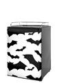 Kegerator Skin - Deathrock Bats (fits medium sized dorm fridge and kegerators)