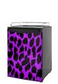 Kegerator Skin - Purple Leopard (fits medium sized dorm fridge and kegerators)