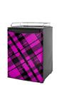 Kegerator Skin - Pink Plaid (fits medium sized dorm fridge and kegerators)