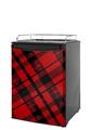 Kegerator Skin - Red Plaid (fits medium sized dorm fridge and kegerators)