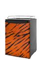 Kegerator Skin - Tie Dye Bengal Belly Stripes (fits medium sized dorm fridge and kegerators)