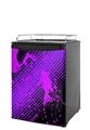 Kegerator Skin - Halftone Splatter Hot Pink Purple (fits medium sized dorm fridge and kegerators)