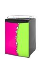 Kegerator Skin - Ripped Colors Hot Pink Neon Green (fits medium sized dorm fridge and kegerators)