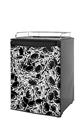 Kegerator Skin - Scattered Skulls Black (fits medium sized dorm fridge and kegerators)