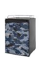 Kegerator Skin - HEX Mesh Camo 01 Blue (fits medium sized dorm fridge and kegerators)