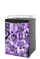 Kegerator Skin - Scene Kid Sketches Purple (fits medium sized dorm fridge and kegerators)