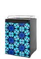 Kegerator Skin - Daisies Blue (fits medium sized dorm fridge and kegerators)