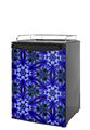 Kegerator Skin - Daisy Blue (fits medium sized dorm fridge and kegerators)