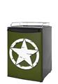 Kegerator Skin - Distressed Army Star (fits medium sized dorm fridge and kegerators)