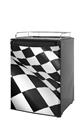 Kegerator Skin - Checkered Flag (fits medium sized dorm fridge and kegerators)