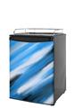 Kegerator Skin - Paint Blend Blue (fits medium sized dorm fridge and kegerators)