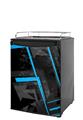 Kegerator Skin - Baja 0004 Blue Medium (fits medium sized dorm fridge and kegerators)