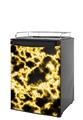 Kegerator Skin - Electrify Yellow (fits medium sized dorm fridge and kegerators)