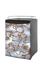 Kegerator Skin - Rusted Metal (fits medium sized dorm fridge and kegerators)