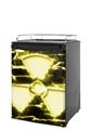 Kegerator Skin - Radioactive Yellow (fits medium sized dorm fridge and kegerators)