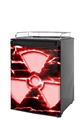 Kegerator Skin - Radioactive Red (fits medium sized dorm fridge and kegerators)