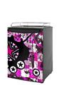 Kegerator Skin - Pink Star Splatter (fits medium sized dorm fridge and kegerators)