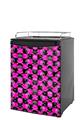 Kegerator Skin - Skull Crossbones Checkerboard (fits medium sized dorm fridge and kegerators)