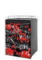 Kegerator Skin - Emo Graffiti (fits medium sized dorm fridge and kegerators)