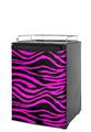 Kegerator Skin - Pink Zebra (fits medium sized dorm fridge and kegerators)