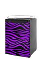 Kegerator Skin - Purple Zebra (fits medium sized dorm fridge and kegerators)
