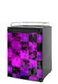 Kegerator Skin - Purple Star Checkerboard (fits medium sized dorm fridge and kegerators)