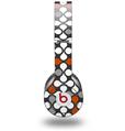 WraptorSkinz Skin Decal Wrap compatible with Beats Solo HD (Original) Locknodes 05 Burnt Orange (HEADPHONES NOT INCLUDED)