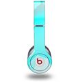 WraptorSkinz Skin Decal Wrap compatible with Beats Solo HD (Original) Bokeh Hex Neon Teal (HEADPHONES NOT INCLUDED)