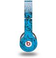 WraptorSkinz Skin Decal Wrap compatible with Beats Solo HD (Original) Folder Doodles Blue Medium (HEADPHONES NOT INCLUDED)