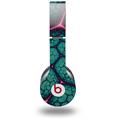 WraptorSkinz Skin Decal Wrap compatible with Beats Solo HD (Original) Linear Cosmos Teal (HEADPHONES NOT INCLUDED)