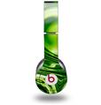 WraptorSkinz Skin Decal Wrap compatible with Beats Solo HD (Original) Liquid Metal Chrome Neon Green (HEADPHONES NOT INCLUDED)