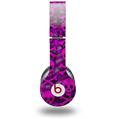 WraptorSkinz Skin Decal Wrap compatible with Beats Solo HD (Original) Pink Skull Bones (HEADPHONES NOT INCLUDED)